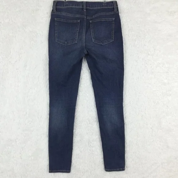 Harper Heritage Womens Jeans Skinny Blue Denim Medium‎ Wash Ripped Mid Rise 26 - Picture 2 of 13